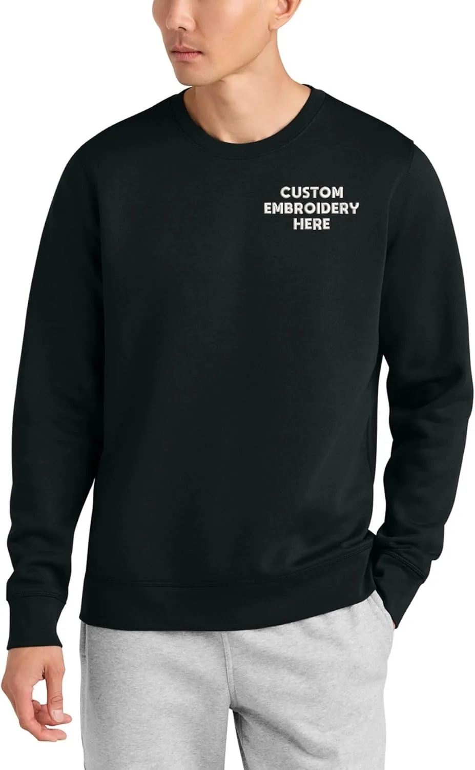 Кастомизированный унисекс свитшот с вышивкой, Cotton Blend LOGO IMPRESSION
Кастомизированный унисекс свитшот с вышивкой, Cotton Blend LOGO IMPRESSION