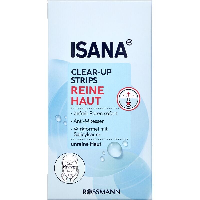 Очищающие полоски для чистой кожи ISANA, 3 шт.
Очищающие полоски для чистой кожи ISANA, 3 шт.