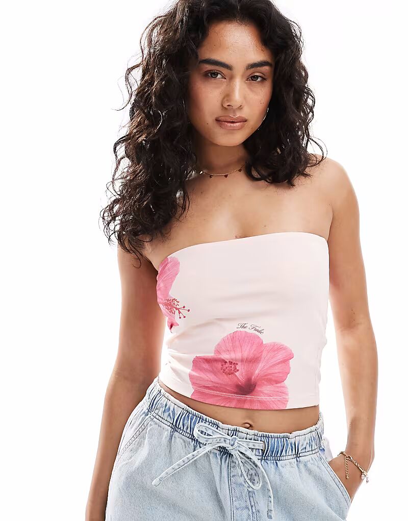 Эксклюзивный топ-бандо Frolic с цветочным принтом в виде розового гибискуса The Frolic
Эксклюзивный топ-бандо Frolic с цветочным принтом в виде розового гибискуса The Frolic