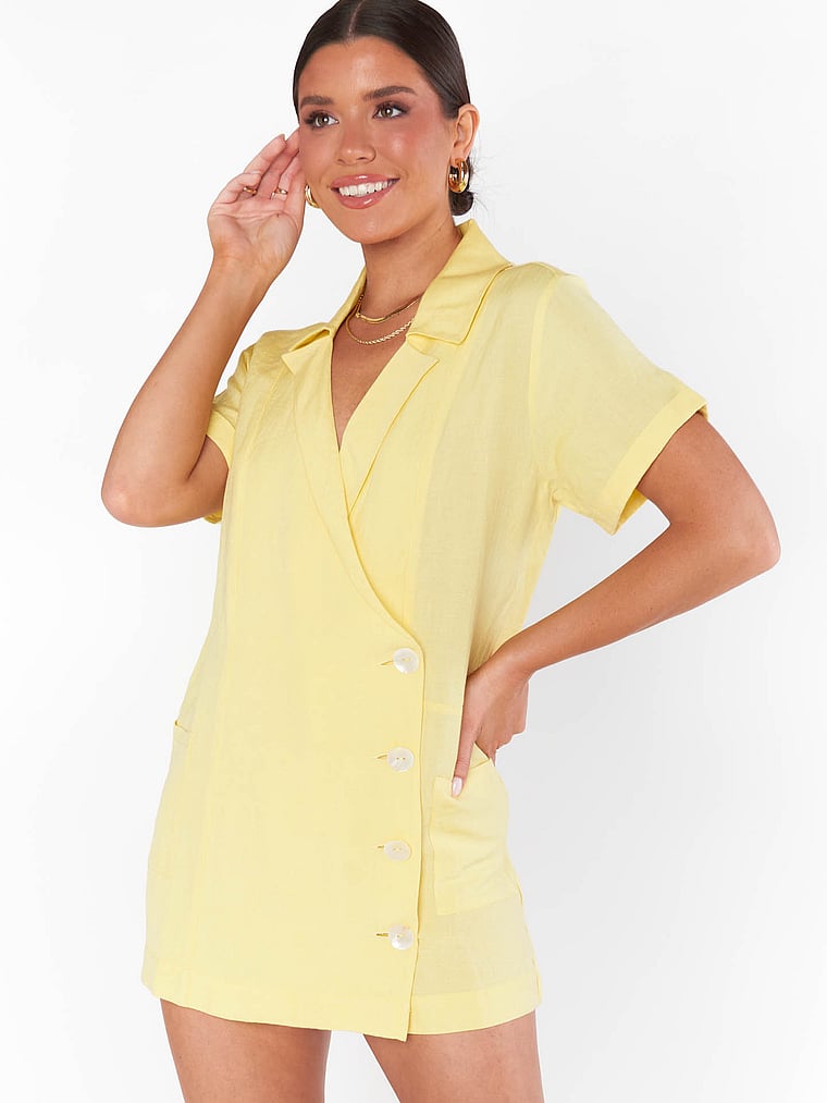 Комбинезон-Блейзер Bicoastal Show Me Your Mumu, цвет yellow
Комбинезон-Блейзер Bicoastal Show Me Your Mumu, цвет yellow