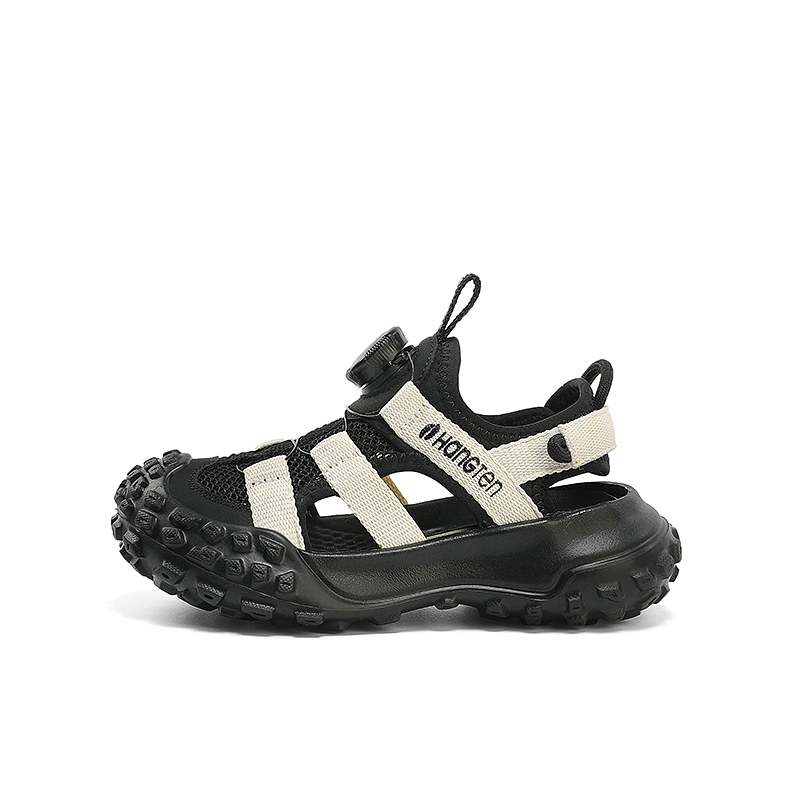 Детские сандалии с низким верхом, противоскользящие, с амортизацией, износостойкие, дышащие, с защитой от ударов HANG TEN, черный/бежевый
Детские сандалии с низким верхом, противоскользящие, с амортизацией, износостойкие, дышащие, с защитой от ударов HANG TEN, черный/бежевый