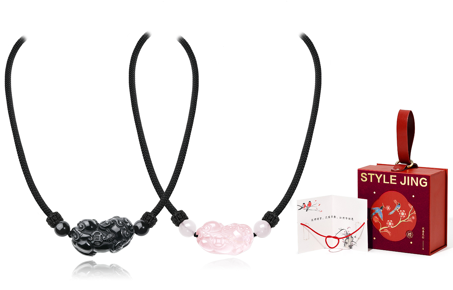 STYLEJING Розовый хрустальный обсидиан зодиакальный год колье унисекс эксклюзивная упаковка
STYLEJING Розовый хрустальный обсидиан зодиакальный год колье унисекс эксклюзивная упаковка