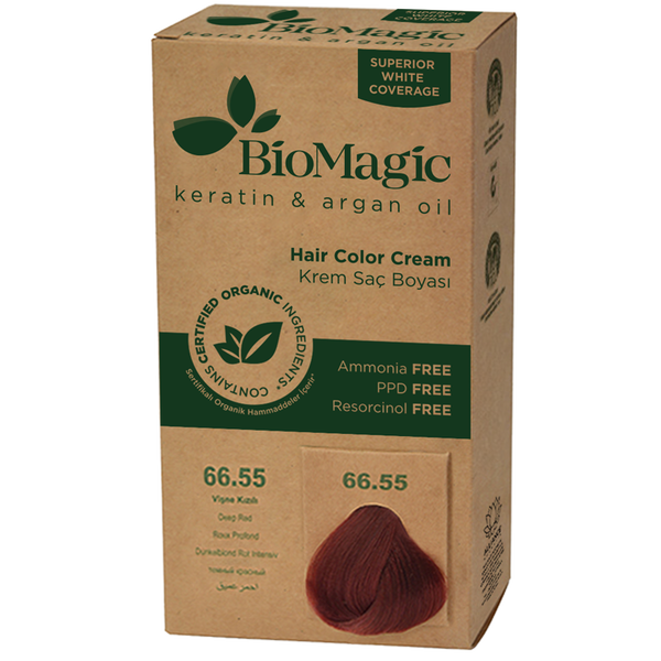 Краска для волос темно-красная 66.55, 250 г Biomagic Keratin&Argan oil, цвет głęboka czerwień 66.55
Краска для волос темно-красная 66.55, 250 г Biomagic Keratin&Argan oil, цвет głęboka czerwień 66.55