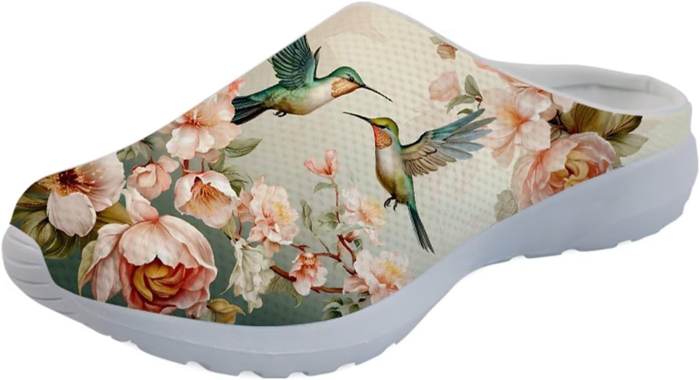 GLENLCWE Blue Dolphin Butterfly Мужские садовые сабо, женские слоги с мягкой сеткой Mules Сандалии для ходьбы Легкая обувь для медсестры, Hummingbird Peony
GLENLCWE Blue Dolphin Butterfly Мужские садовые сабо, женские слоги с мягкой сеткой Mules Сандалии для ходьбы Легкая обувь для медсестры, Hummingbird Peony