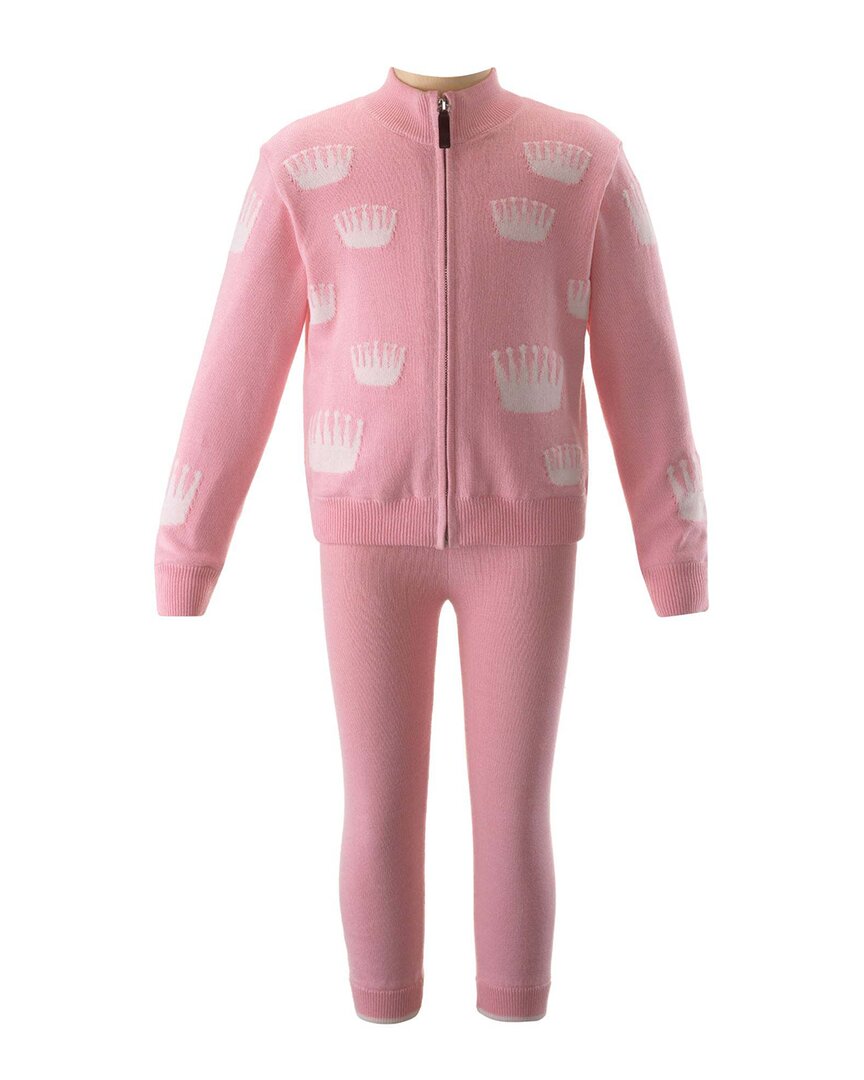 Комплект Rachel Riley Crown с интарсией, розовый
Комплект Rachel Riley Crown с интарсией, розовый