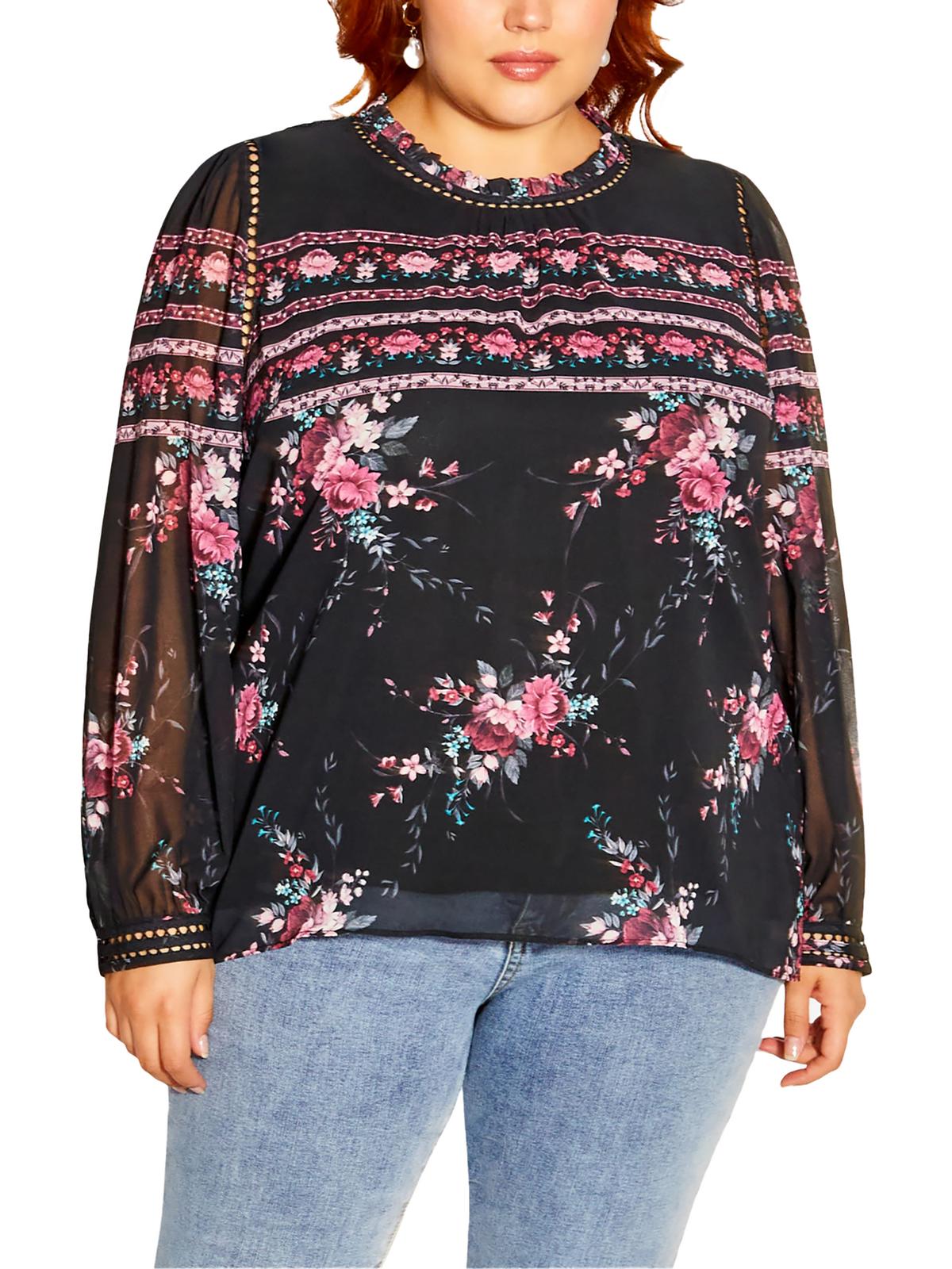 Женская блузка Adele из полиэстера в цветных блоках City Chic, цвет black whimsical bord
Женская блузка Adele из полиэстера в цветных блоках City Chic, цвет black whimsical bord