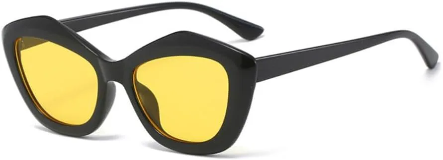 Женские солнцезащитные очки «кошачий глаз» белого цвета, маленькие, необычной формы, конфетного оттенка, для путешествий, с защитой от солнца generic, C5 Black Yellow
Женские солнцезащитные очки «кошачий глаз» белого цвета, маленькие, необычной формы, конфетного оттенка, для путешествий, с защитой от солнца generic, C5 Black Yellow