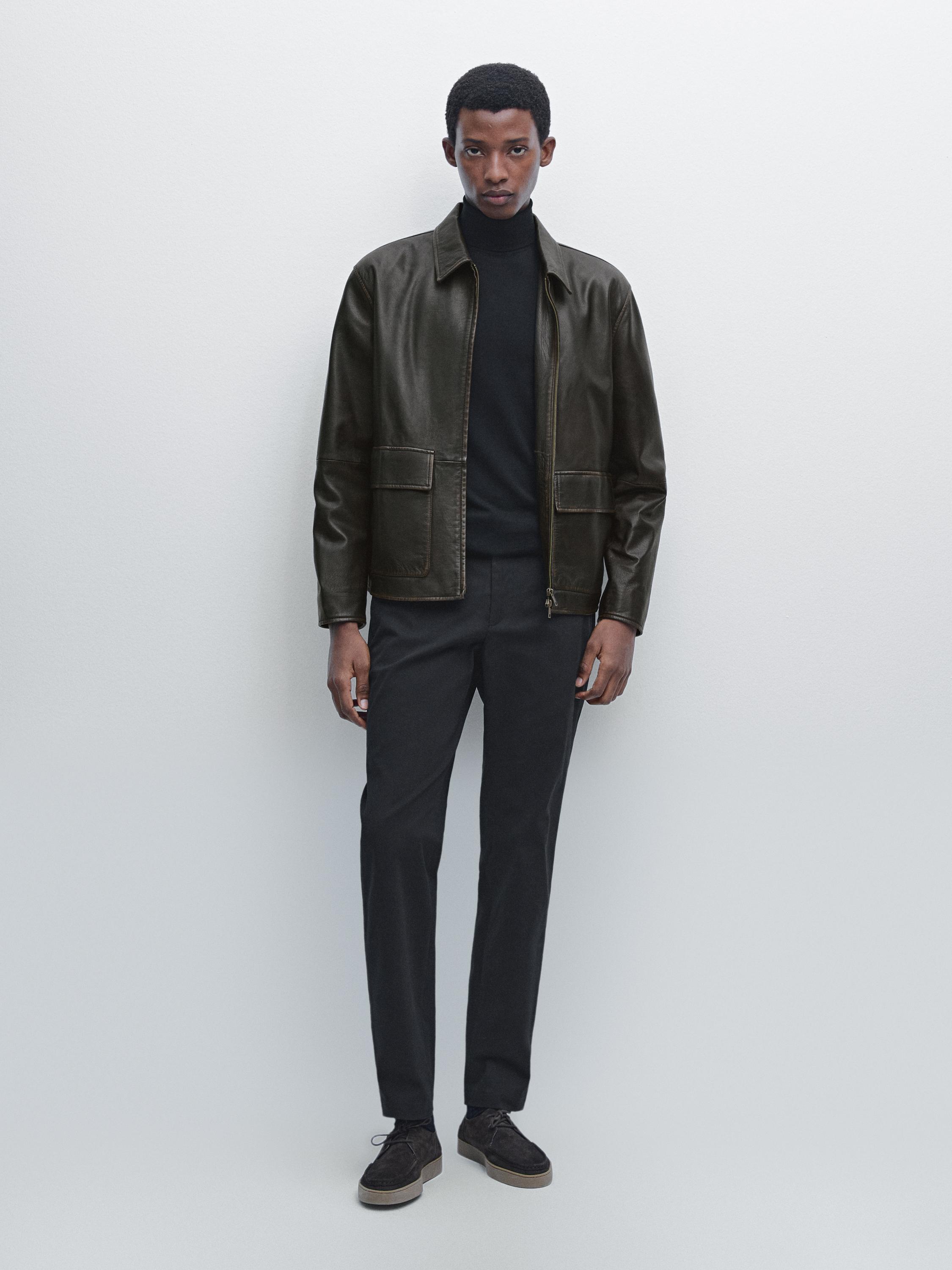 Узкие брюки из хлопковой смесовой ткани Massimo Dutti, черный
Узкие брюки из хлопковой смесовой ткани Massimo Dutti, черный