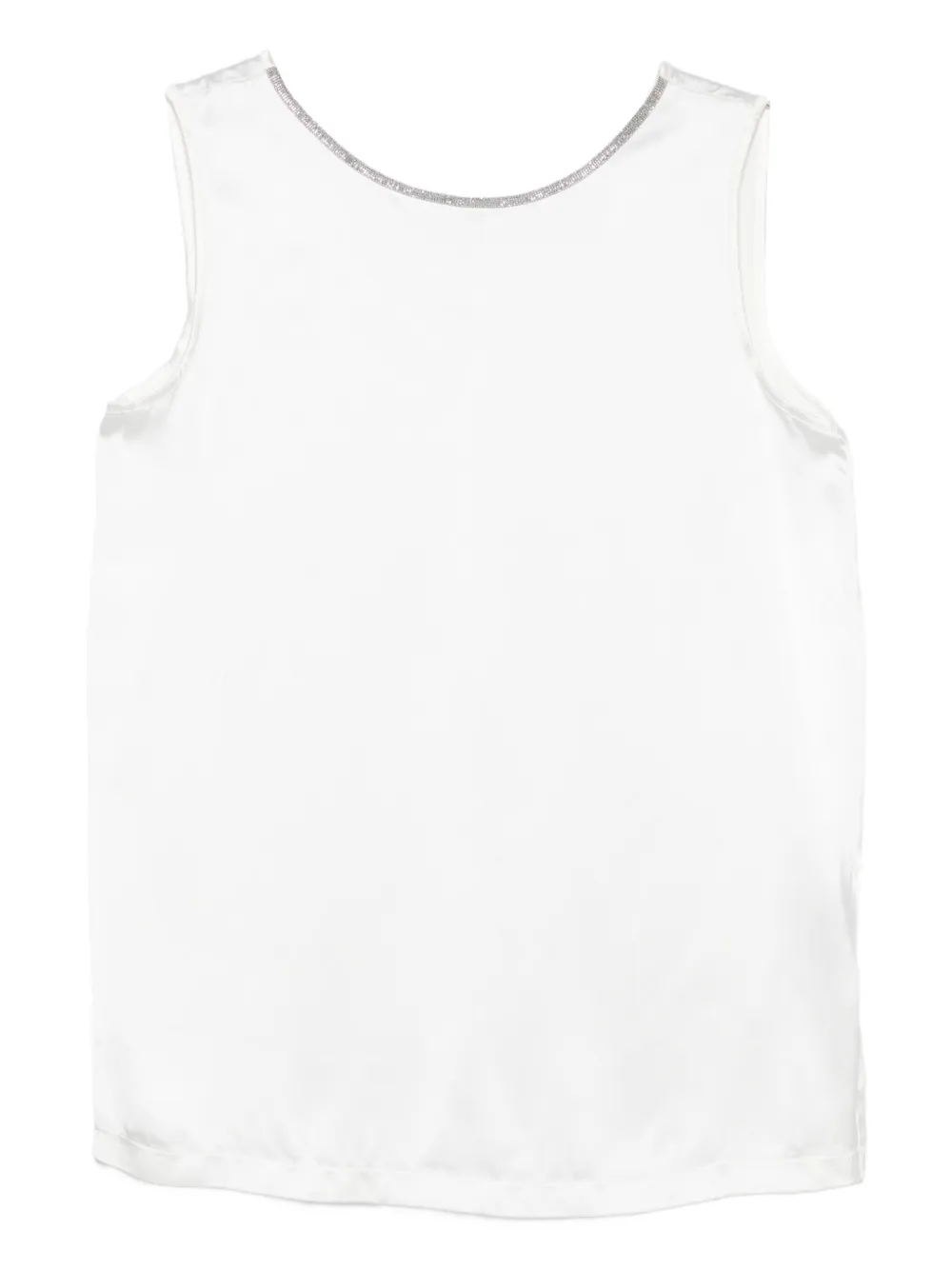 Декорированный топ без рукавов Fabiana Filippi, белый
Декорированный топ без рукавов Fabiana Filippi, белый