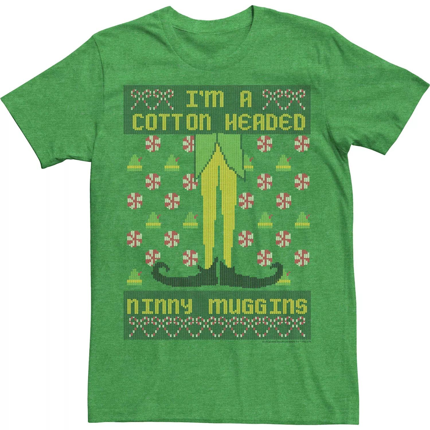 Мужская футболка Ninny Muggins с хлопковой головой Elf Buddy и праздничным узором Licensed Character
Мужская футболка Ninny Muggins с хлопковой головой Elf Buddy и праздничным узором Licensed Character