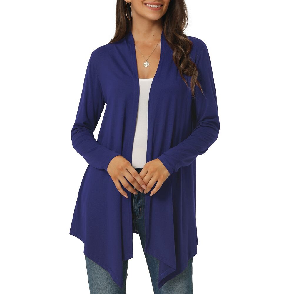Женский весенне-осенний повседневный легкий кардиган с драпировкой и открытой передней частью с длинными рукавами Seta T, цвет Royal Blue
Женский весенне-осенний повседневный легкий кардиган с драпировкой и открытой передней частью с длинными рукавами Seta T, цвет Royal Blue