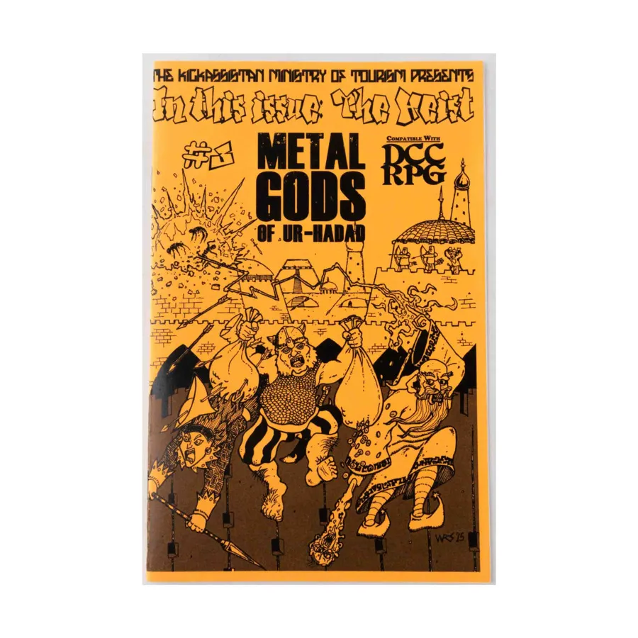 Журнал #3 "The Heist - An Adventure Toolkit, Half-Level PCS, Street Foods of Ur-Hadad", Metal Gods of Ur-Hadad Fanzine
Журнал #3 "The Heist - An Adventure Toolkit, Half-Level PCS, Street Foods of Ur-Hadad", Metal Gods of Ur-Hadad Fanzine