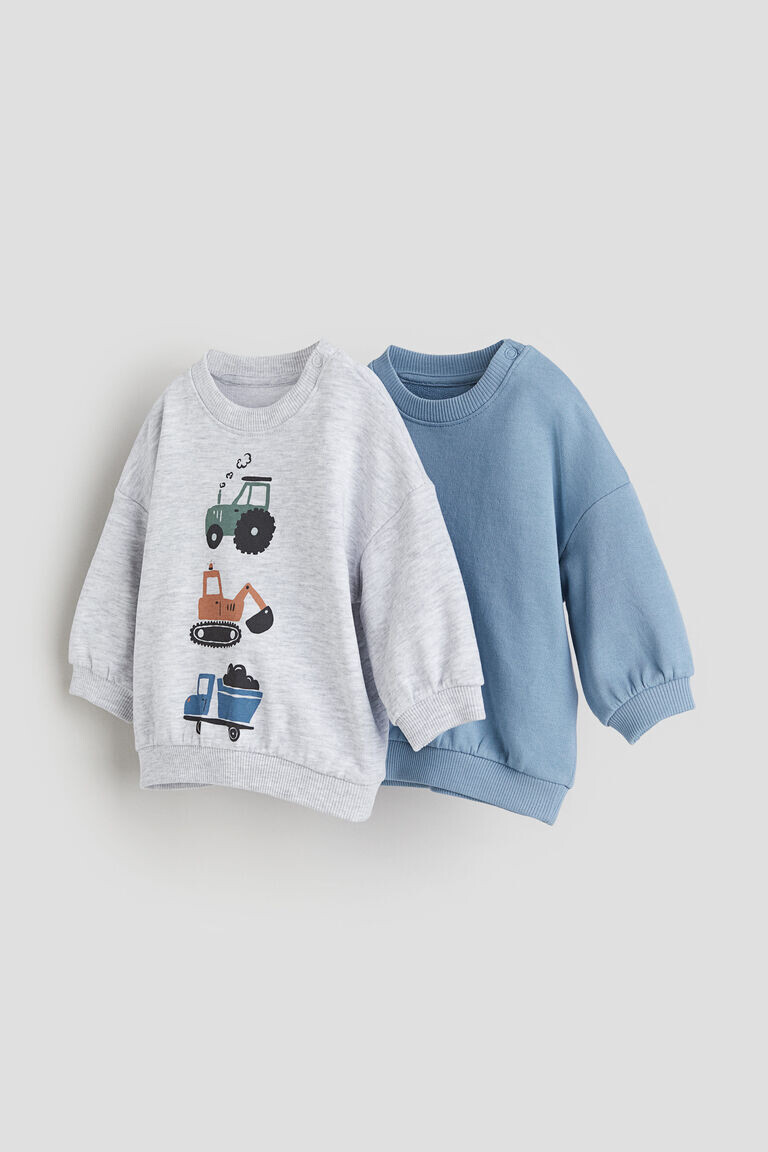 2 пары хлопковых толстовок H&M, синий
2 пары хлопковых толстовок H&M, синий