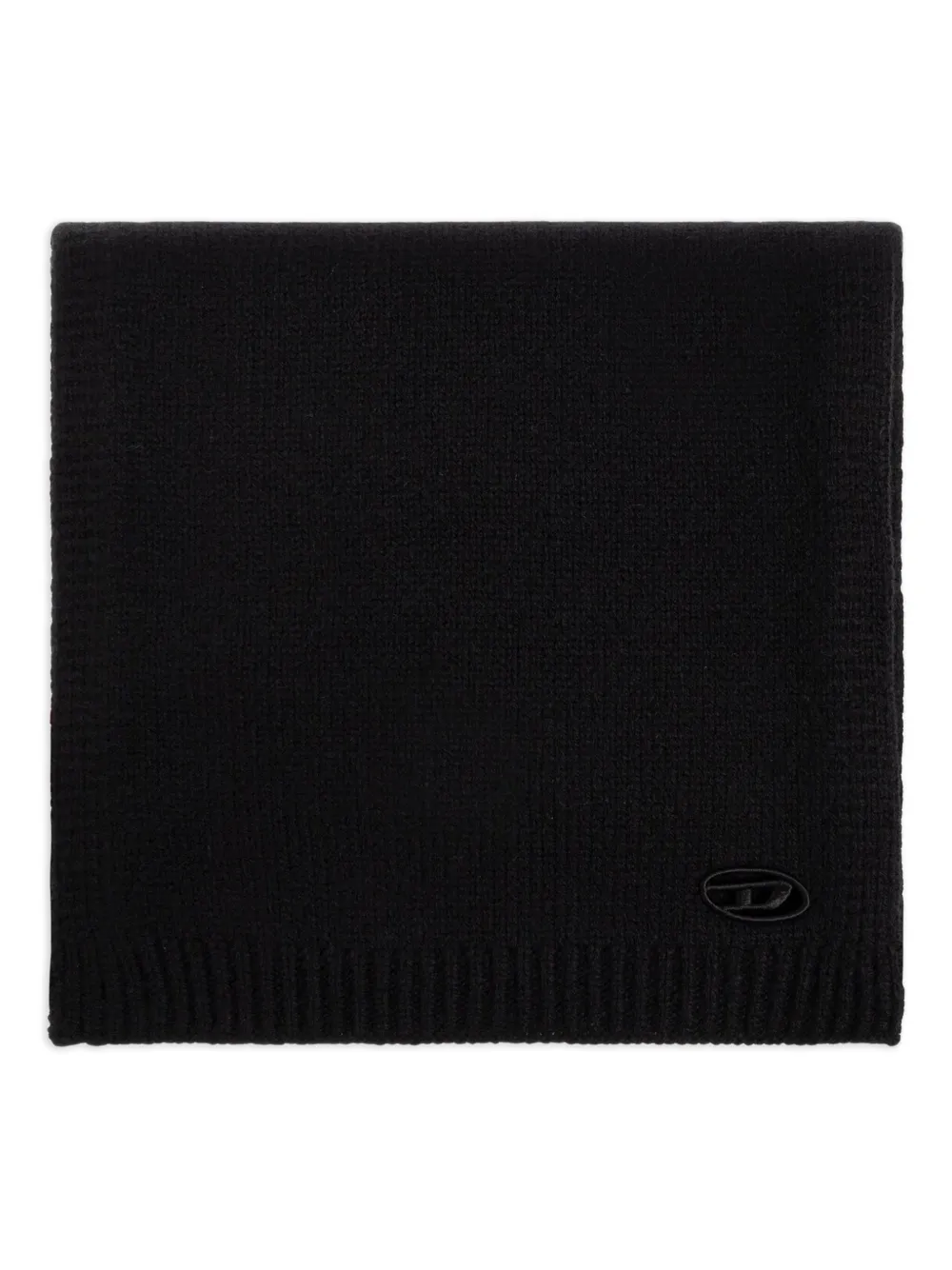 Шерстяной шарф с логотипом Diesel, черный
Шерстяной шарф с логотипом Diesel, черный
