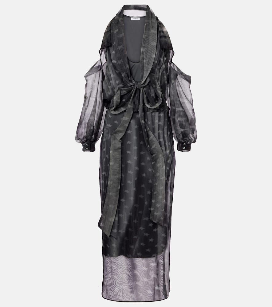 Прозрачное миди-платье из джерси с драпировкой и принтом Acne Studios, Grey
Прозрачное миди-платье из джерси с драпировкой и принтом Acne Studios, Grey