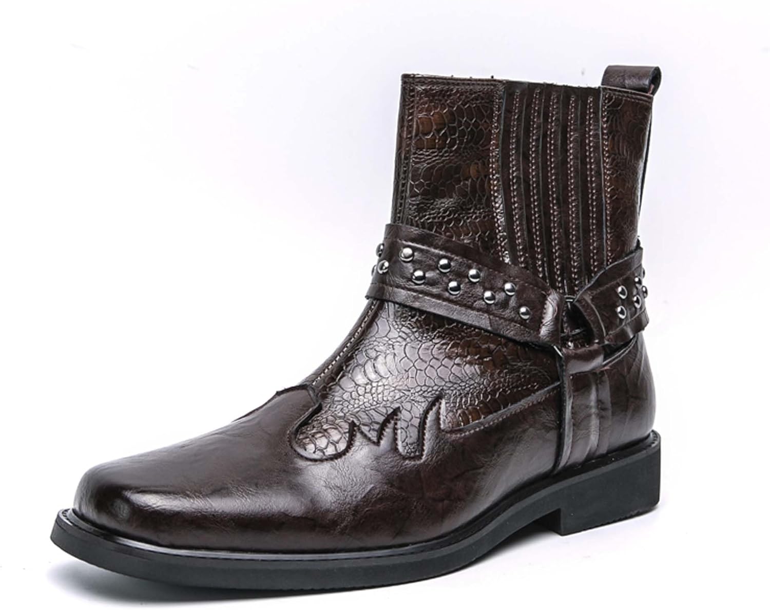 Мужские западные ковбойские ботинки винтажные с квадратным носком, мужские кожаные повседневные деловые формальные ботинки для верховой езды, униформа, свадебная вечеринка, рок-кэжуал, ботинки на щиколотку Generic, коричневый
Мужские западные ковбойские ботинки винтажные с квадратным носком, мужские кожаные повседневные деловые формальные ботинки для верховой езды, униформа, свадебная вечеринка, рок-кэжуал, ботинки на щиколотку Generic, коричневый