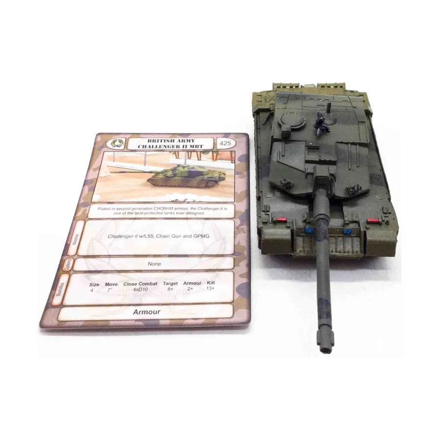 ОБТ британской армии Challenger II #4, Battlefield Evolution - European Federation Task Force - Loose Miniatures (25mm)
ОБТ британской армии Challenger II #4, Battlefield Evolution - European Federation Task Force - Loose Miniatures (25mm)