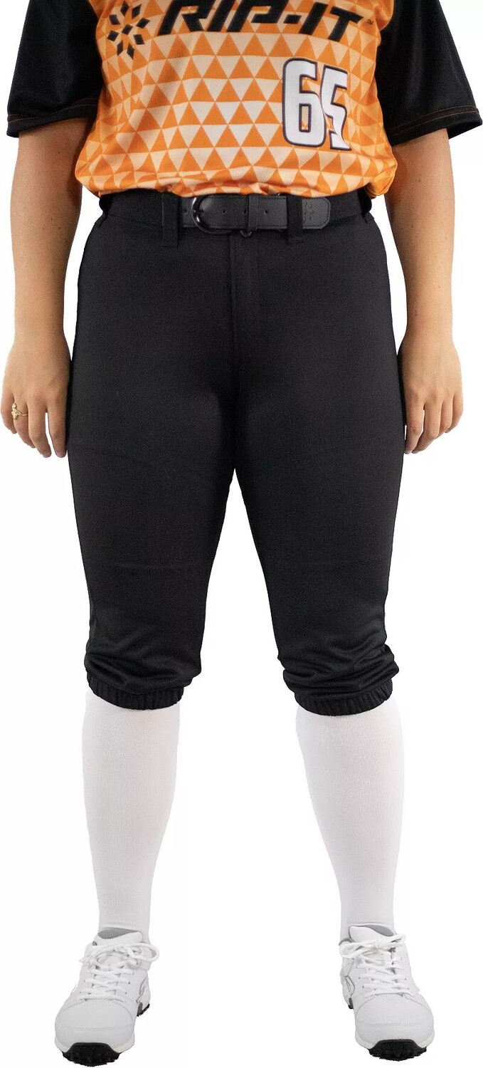 Rip-It Женские брюки для софтбола спортивного кроя Revolution, черный 
Rip-It Женские брюки для софтбола спортивного кроя Revolution, черный