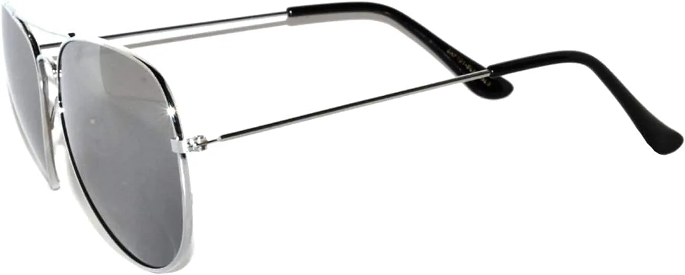 Комплект из 3 классических солнцезащитных очков с зеркальными линзами серебристого цвета и металлической оправой, с защитой от УФ-излучения Aviator Sunglasses
Комплект из 3 классических солнцезащитных очков с зеркальными линзами серебристого цвета и металлической оправой, с защитой от УФ-излучения Aviator Sunglasses