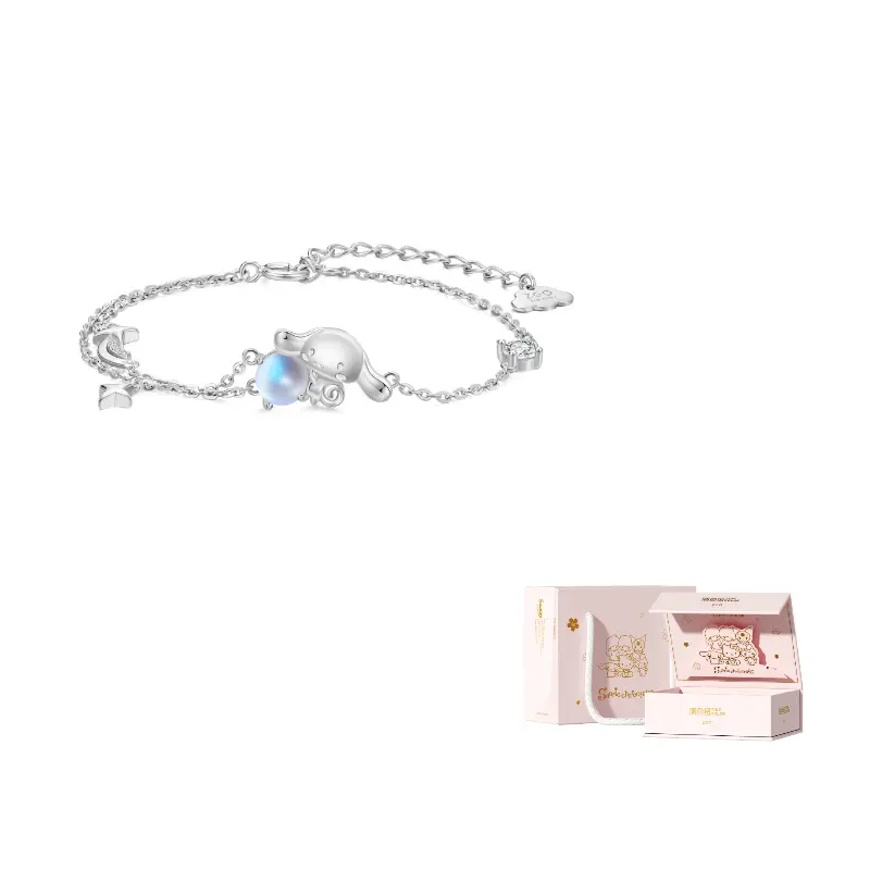 Sanrio Серебряный браслет 925 Sterling Silver, подарочный набор Cinnamoroll для женщин
Sanrio Серебряный браслет 925 Sterling Silver, подарочный набор Cinnamoroll для женщин