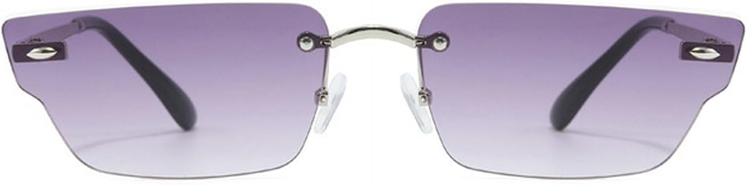 Ретро-солнцезащитные очки неправильной формы, маленькие прямоугольные, женские, без оправы, с прозрачными линзами с градиентом цвета "океан", защита от УФ-излучения UV400, мужские солнцезащитные очки mincl, Gray
Ретро-солнцезащитные очки неправильной формы, маленькие прямоугольные, женские, без оправы, с прозрачными линзами с градиентом цвета "океан", защита от УФ-излучения UV400, мужские солнцезащитные очки mincl, Gray