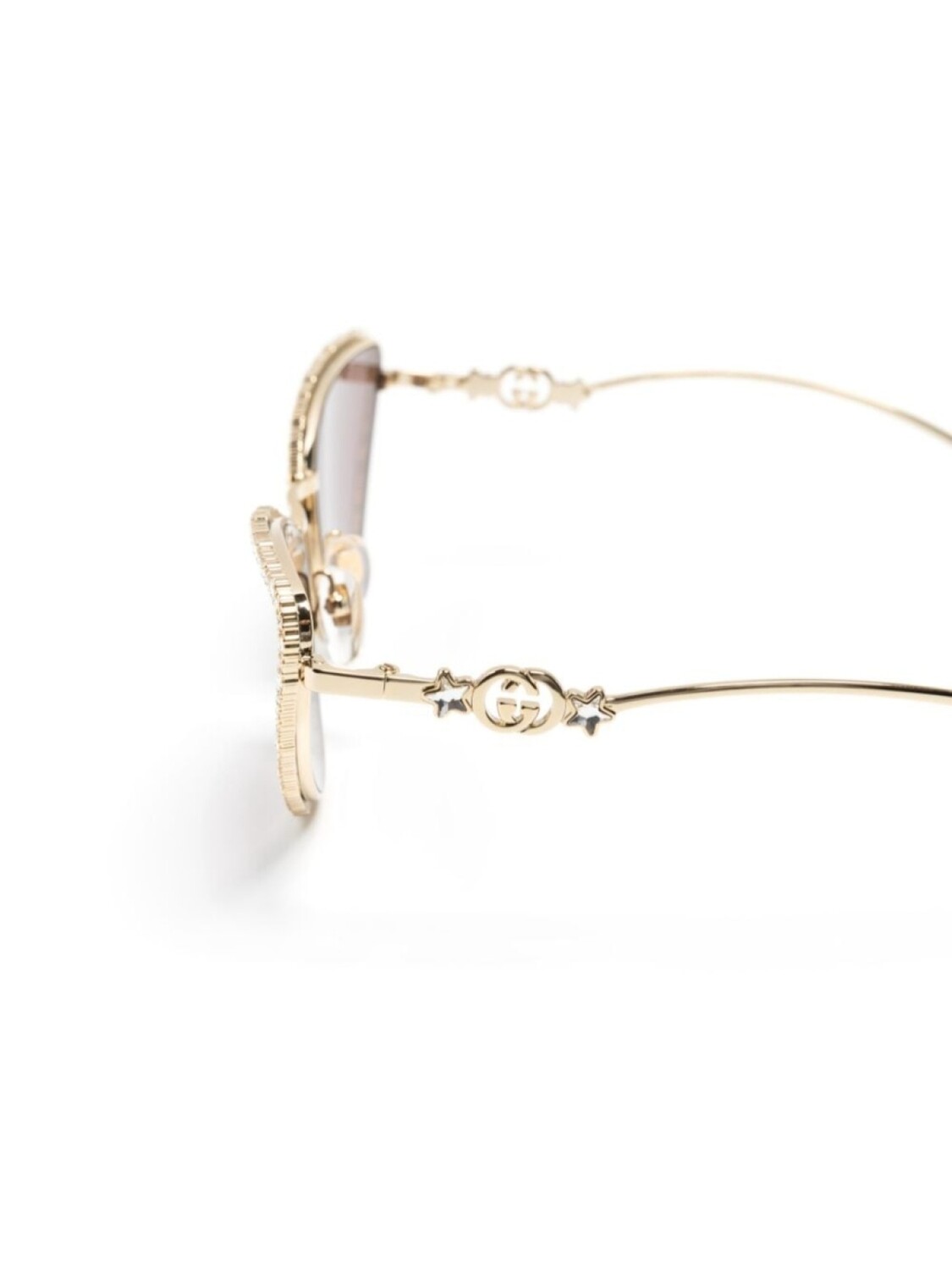 Gucci Eyewear солнцезащитные очки в оправе 'кошачий глаз' с кристаллами, золотистый
Gucci Eyewear солнцезащитные очки в оправе 'кошачий глаз' с кристаллами, золотистый
