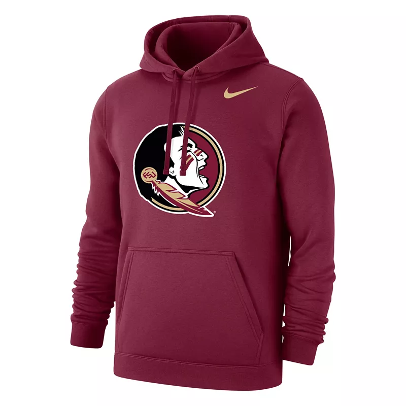 Мужской флисовый пуловер с капюшоном и логотипом Nike Florida State Seminoles Garnet Club
Мужской флисовый пуловер с капюшоном и логотипом Nike Florida State Seminoles Garnet Club