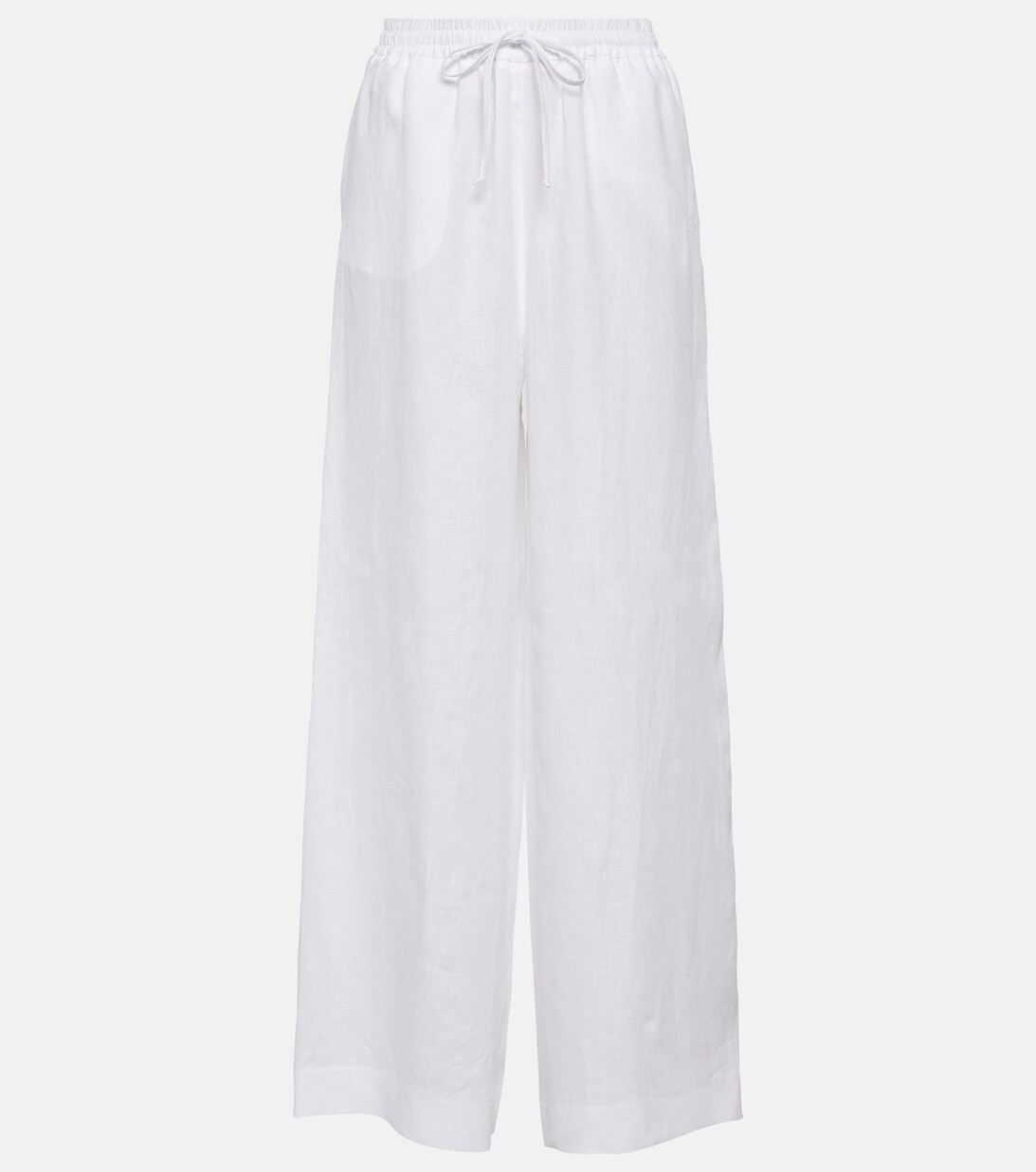 Широкие льняные брюки с высокой посадкой LORO PIANA, белый
Широкие льняные брюки с высокой посадкой LORO PIANA, белый