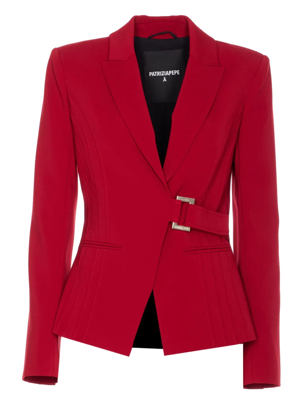 Блейзер с поясом Patrizia Pepe, красный 
Блейзер с поясом Patrizia Pepe, красный