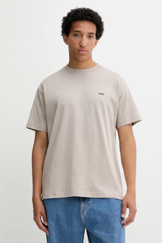 Хлопковая футболка Vans, бежевый
Хлопковая футболка Vans, бежевый