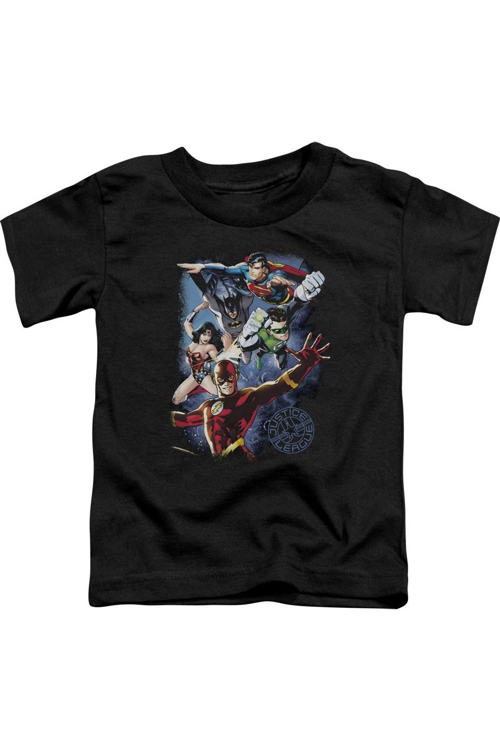 Футболка для малышей Justice League of America "Галактическая атака" с коротким рукавом Gildan, черный
Футболка для малышей Justice League of America "Галактическая атака" с коротким рукавом Gildan, черный