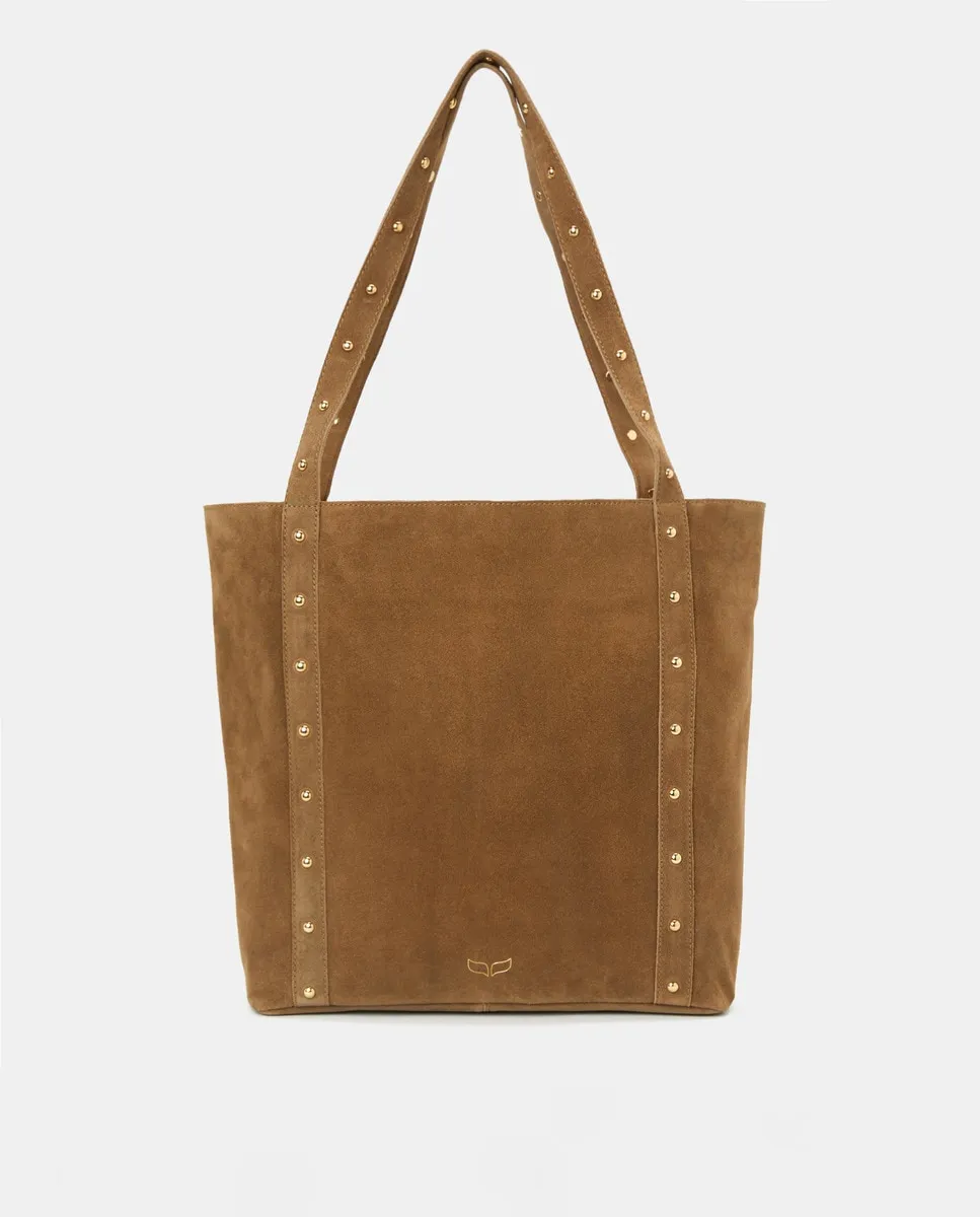 Сумка шоппер из кожи с заклепками Green Coast, коричневый
Сумка шоппер из кожи с заклепками Green Coast, коричневый