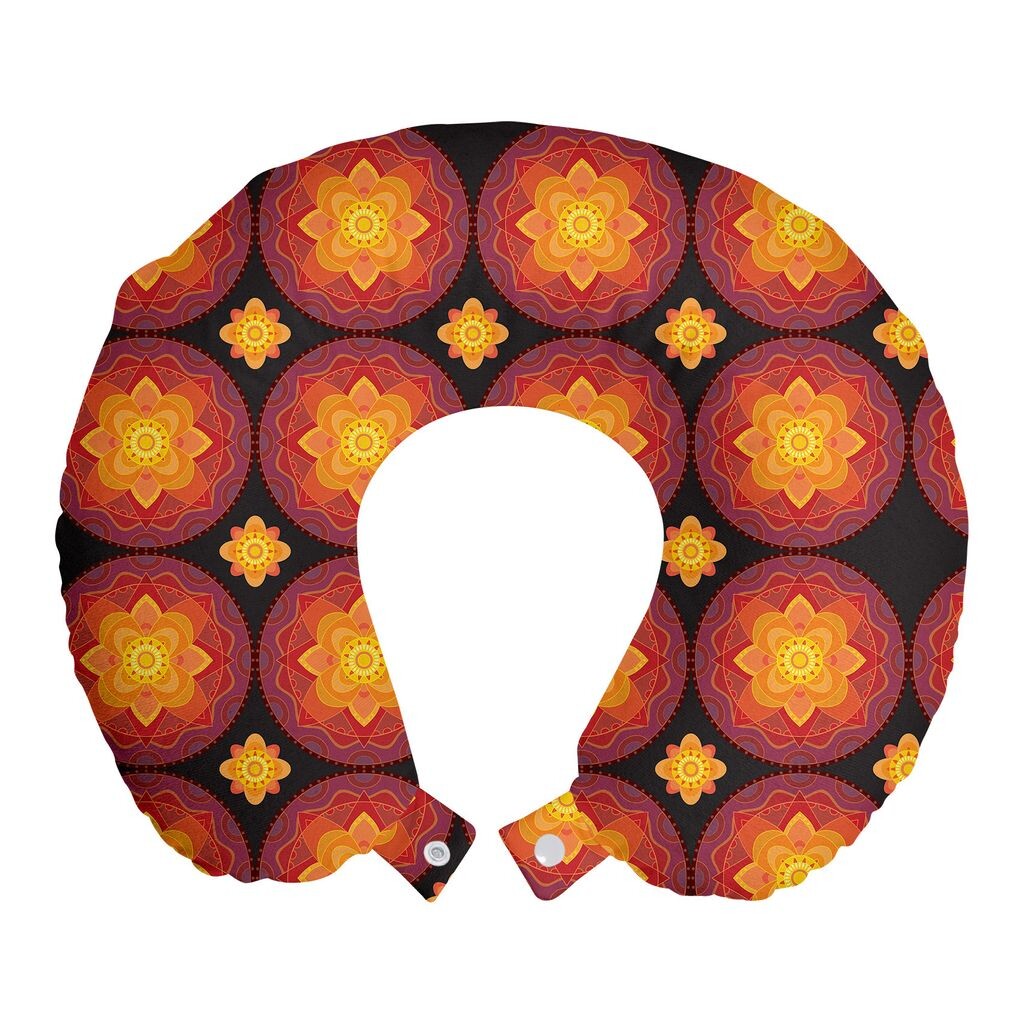 ABAKUHAUS Orange Mandala Дорожная подушка для шеи, этнический цветочный принт, пенопластовые дорожные принадлежности для самолета и автомобиля, 30x30 см, сушеные розы календулы
ABAKUHAUS Orange Mandala Дорожная подушка для шеи, этнический цветочный принт, пенопластовые дорожные принадлежности для самолета и автомобиля, 30x30 см, сушеные розы календулы
