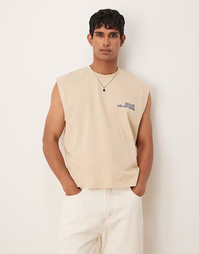 Майка свободного кроя ASOS DESIGN с принтом на груди цвета хаки
Майка свободного кроя ASOS DESIGN с принтом на груди цвета хаки