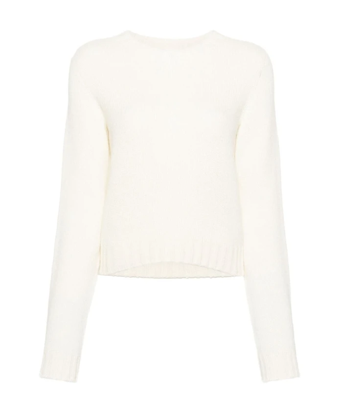 Пуловер с изогнутым логотипом Palm Angels, белый
Пуловер с изогнутым логотипом Palm Angels, белый