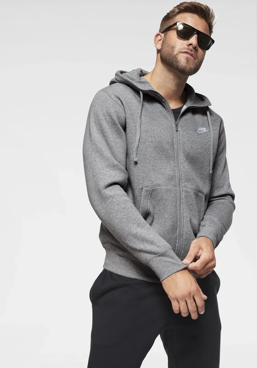 Толстовка Nike Sportswear "Club Fleece Men's Hoodie с молнией во всю длину", серый
Толстовка Nike Sportswear "Club Fleece Men's Hoodie с молнией во всю длину", серый