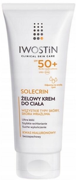 Iwostin Solecrin, Гель-крем для тела с гиалуроновой кислотой, 200 мл
Iwostin Solecrin, Гель-крем для тела с гиалуроновой кислотой, 200 мл