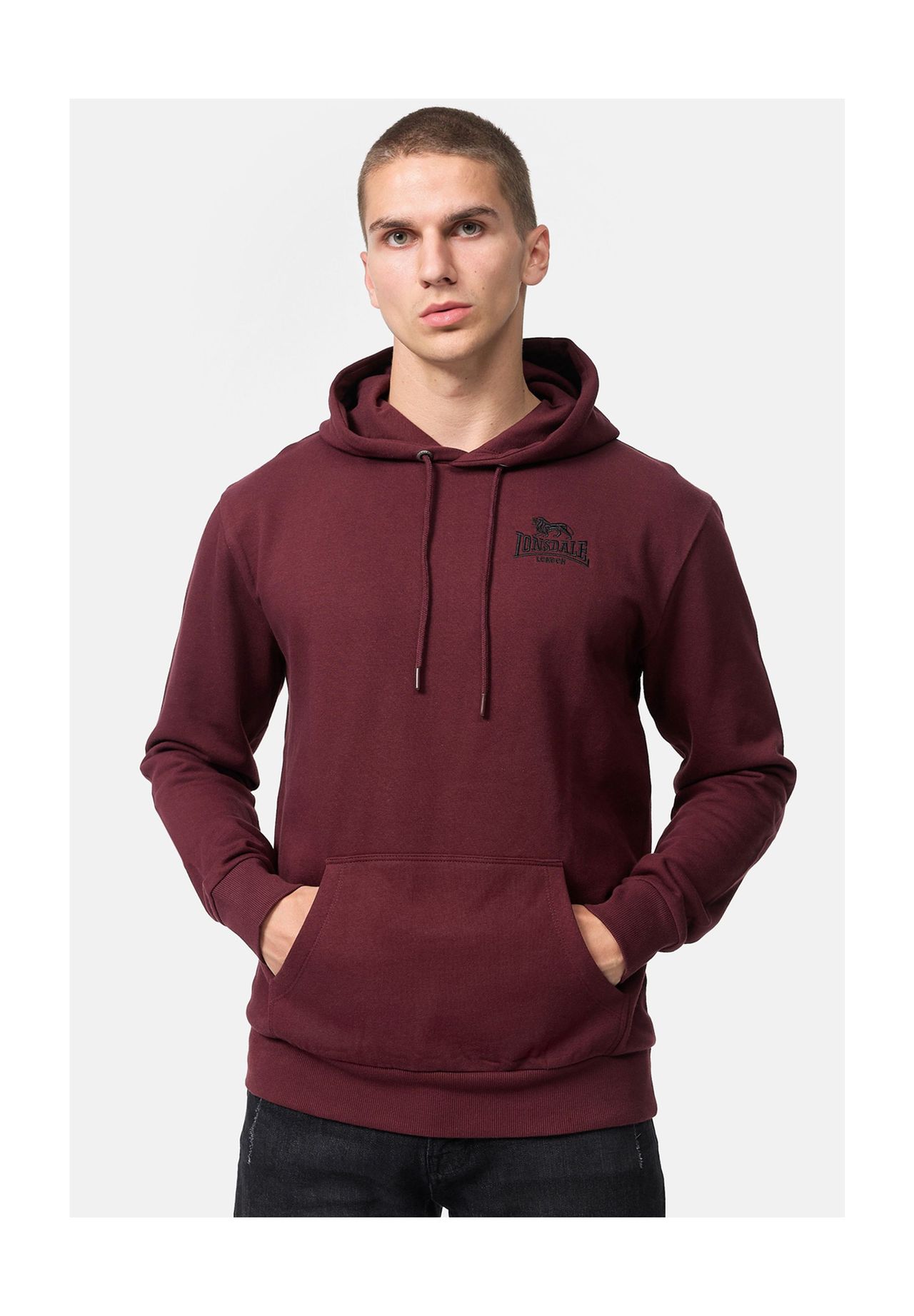 Мужская толстовка с капюшоном стандартного кроя TALMINE LONSDALE, цвет Oxblood/black
Мужская толстовка с капюшоном стандартного кроя TALMINE LONSDALE, цвет Oxblood/black