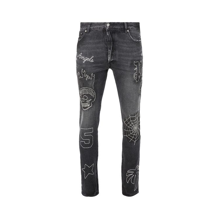 Брюки Palm Angels B Spider Classic 5 Pockets, Black/Silver
Брюки Palm Angels B Spider Classic 5 Pockets, Black/Silver