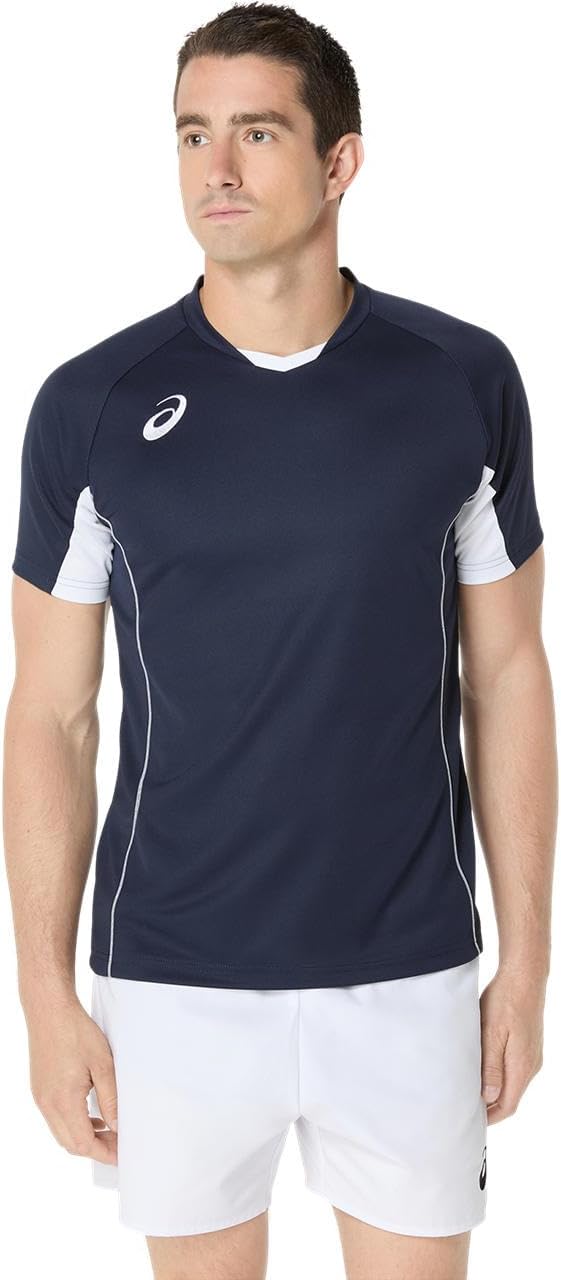 Волейбольная игровая футболка ASICS (с коротким рукавом) 2053A218, унисекс, для взрослых, темно-синий
Волейбольная игровая футболка ASICS (с коротким рукавом) 2053A218, унисекс, для взрослых, темно-синий