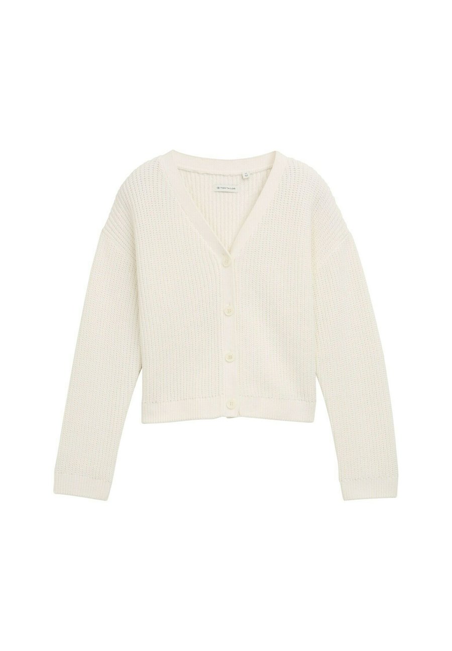 Кардиган TOM TAILOR CROPPED MIT V-AUSSCHNITT, Wool White/White
Кардиган TOM TAILOR CROPPED MIT V-AUSSCHNITT, Wool White/White