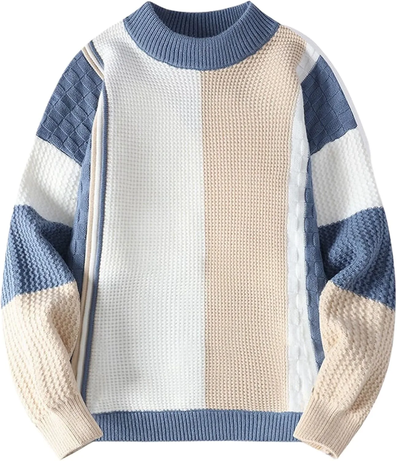 Мужской свитер на осень и зиму, утолщенный с круглым вырезом, в стиле пэчворк CQJFLQC
Мужской свитер на осень и зиму, утолщенный с круглым вырезом, в стиле пэчворк CQJFLQC
