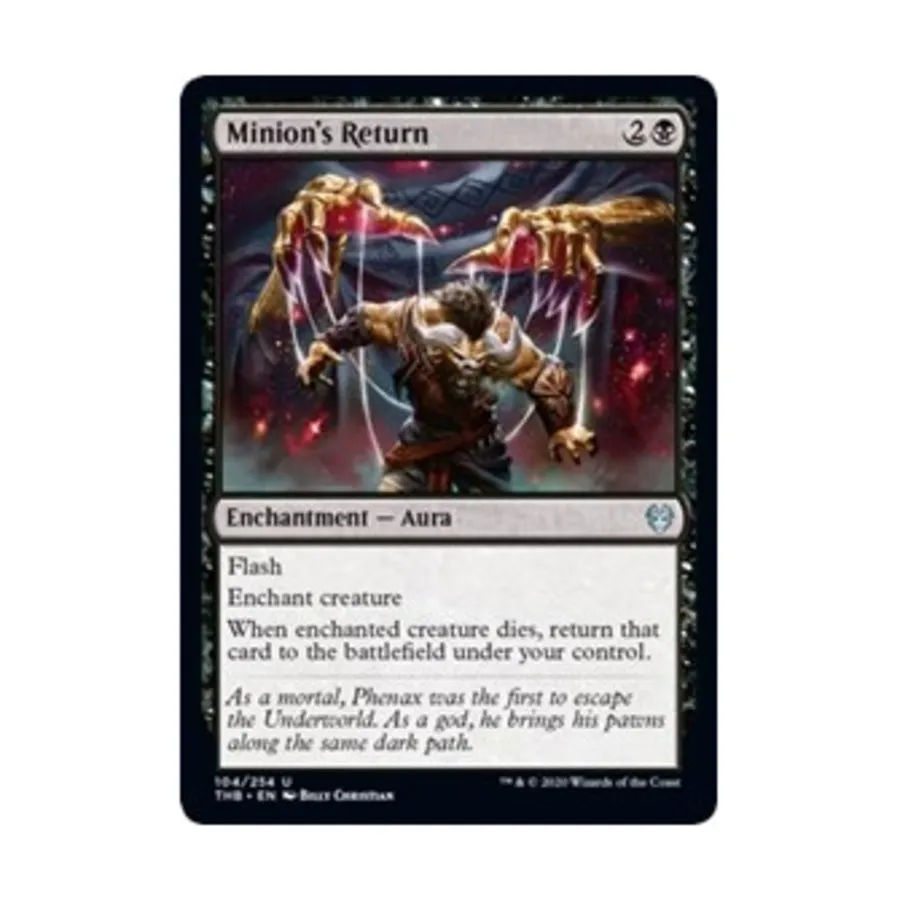 CCG Возвращение миньона (U), MTG - Theros Beyond Death
CCG Возвращение миньона (U), MTG - Theros Beyond Death