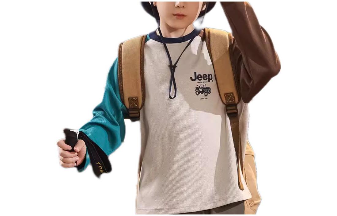 Детская футболка Jeep, светло-серый синий
Детская футболка Jeep, светло-серый синий