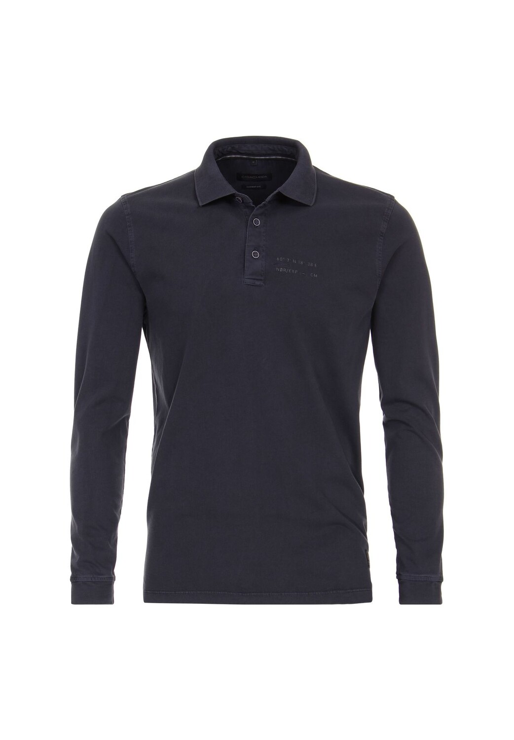 Мужская однотонная рубашка-поло с длинными рукавами CASAMODA, темно-синий
Мужская однотонная рубашка-поло с длинными рукавами CASAMODA, темно-синий