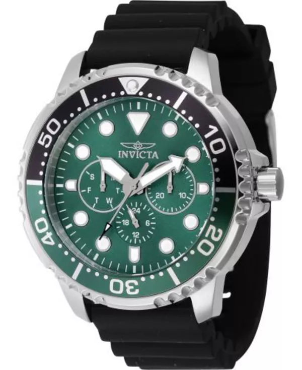 Мужские кварцевые часы-хронограф Pro Diver 47232 с зеленым циферблатом Invicta, black
Мужские кварцевые часы-хронограф Pro Diver 47232 с зеленым циферблатом Invicta, black