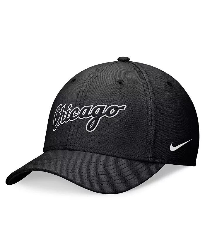 Мужская черная кепка с галочкой Chicago White Sox Primetime Performance Гибкая шапка Nike, черный
Мужская черная кепка с галочкой Chicago White Sox Primetime Performance Гибкая шапка Nike, черный