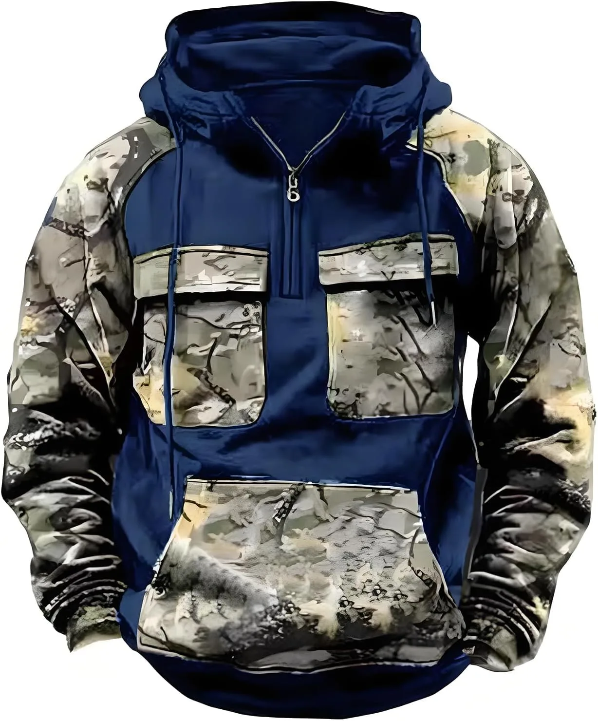 Wankang тактическая камуфляжная толстовка с капюшоном для мужчин, четверть молнии, свободный крой
Wankang тактическая камуфляжная толстовка с капюшоном для мужчин, четверть молнии, свободный крой