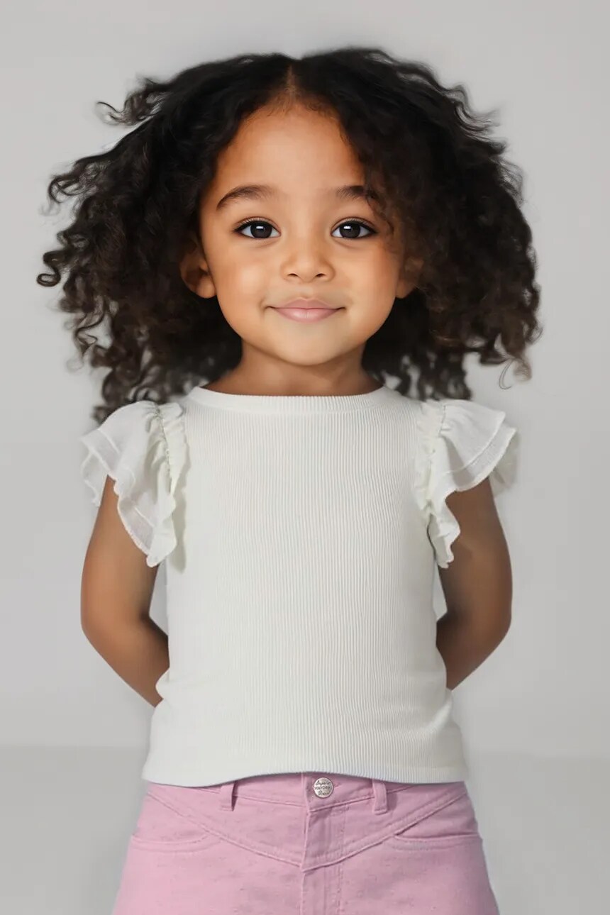 Детская блузка Mayoral, белый 
Детская блузка Mayoral, белый