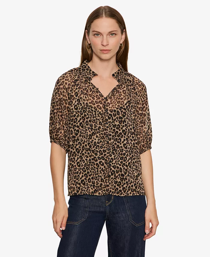 Женская блузка с воротником Keep Me Close Sanctuary, коричневый
Женская блузка с воротником Keep Me Close Sanctuary, коричневый